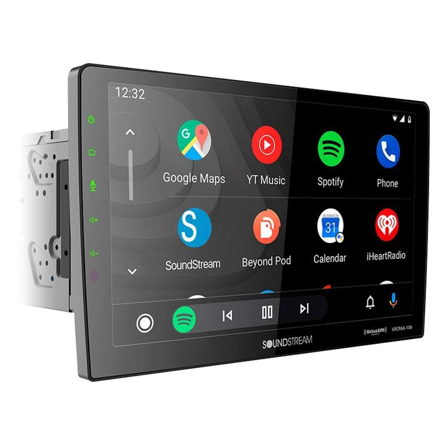 Soundstream VRCPAA-106 10.6” Double-DIN CD/DVD Floating Touch CarPlay Android