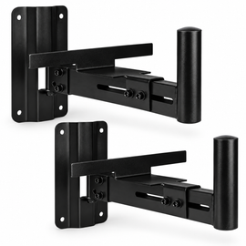 2 MR DJ WM550 Universal Adjustable Wall Mounting Speaker Bracket Pole & stabilizer bracket