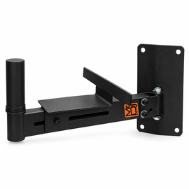 2 MR DJ WM650 Universal Adjustable Wall Mounting Speaker Bracket Pole & stabilizer bracket