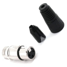 Charger l'image dans la galerie, MR DJ XLRFH10 10 3-Pin XLR Female Connector Heads for Audio Microphone &amp; DMX Cable Applications