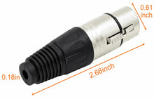 Charger l'image dans la galerie, MR DJ XLRFH10 10 3-Pin XLR Female Connector Heads for Audio Microphone &amp; DMX Cable Applications