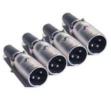 Load image into Gallery viewer, MR DJ XLRMH4 4 3-Pin XLR Male Connector Heads for Audio Microphone &amp; DMX Cable Applications