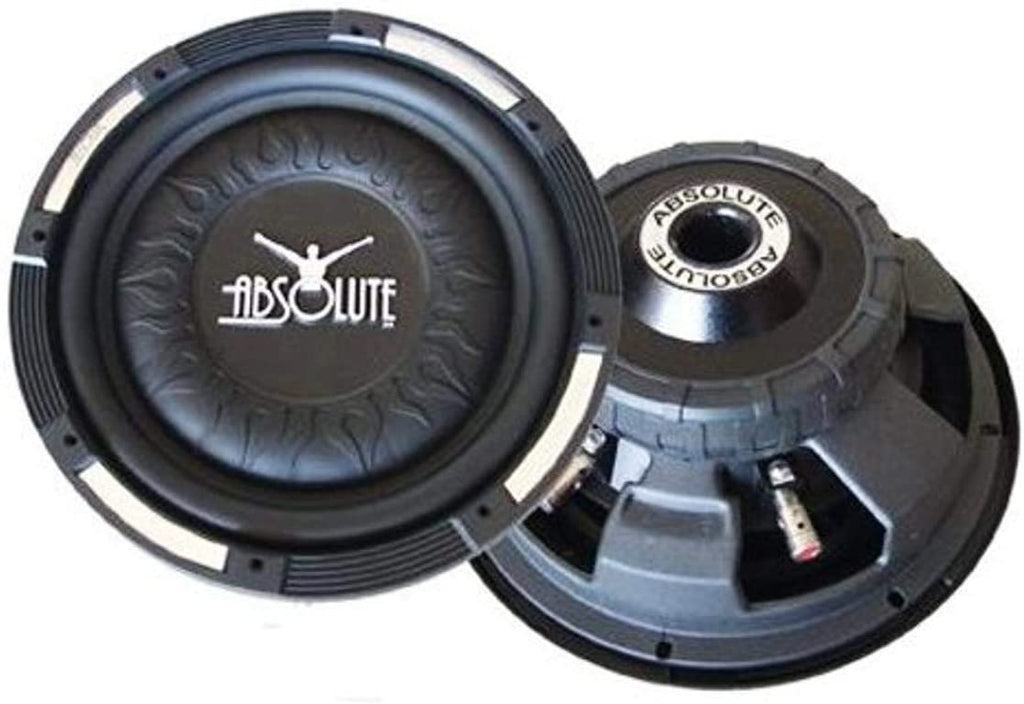 2 Absolute XS1000 Excursion Series 10" Flat Shallow Truck RV Car Audio Subwoofer Power Sub