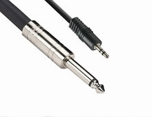 Load image into Gallery viewer, MR DJ CEQS3 MR DJ 3 FEET CABLE 1/4" TRS (STEREO) TO 1/8" MINI TRS (STEREO)