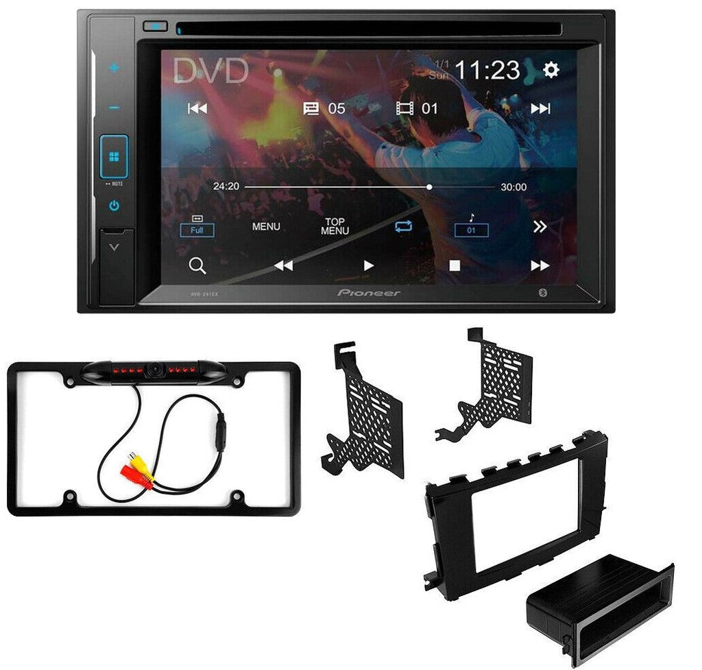 Pioneer AVH-241EX Double DIN DVD Camera Dash install Kit Fit 2013-2017 Nissan Altima