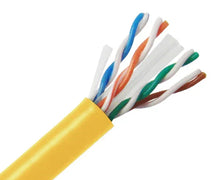 Load image into Gallery viewer, Patron Cat6 Ethernet Cable 23AWG 600Mh UL Bare Solid Copper Wire UTP 1000' Yellow