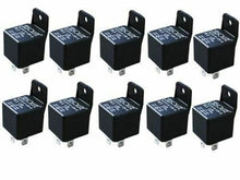 Load image into Gallery viewer, 10 PACK Bosch Style 12 VOLT DC 40 AMP SPTD MARIN RELAY 5 PIN W/ MOUNTING TAB