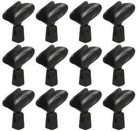 12 MR DJ MC02 Universal Microphone Clip Flex Plastic + Copper Threading