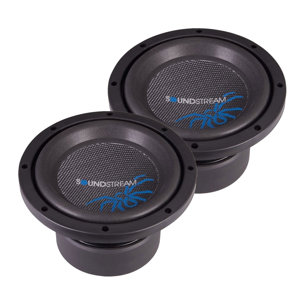 2 Soundstream R3.8 500W 8" Reference R3 Series Dual 2 Ohm Subwoofers