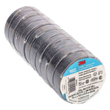 10 Pack 3M Temflex 1700/165 Black 3/4