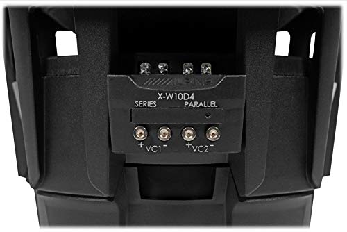 (2) ALPINE X-W10D4 10" 900w RMS Car Audio Subwoofers DVC Dual-4ohm X-Series Subs