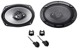 Kenwood KFC-6966S Rear Factory Speaker Replacement + METRA 72-6512 for 2001-06 Dodge Stratus