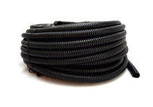 Load image into Gallery viewer, 100 FT 1/4 INCH Split Loom Tubing Wire Conduit Hose Cover Auto Home Marine Black