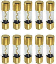 Charger l&#39;image dans la galerie, 10 MK Audio 200 Amp Inline Glass AGU Fuses Gold Plated Inline Glass