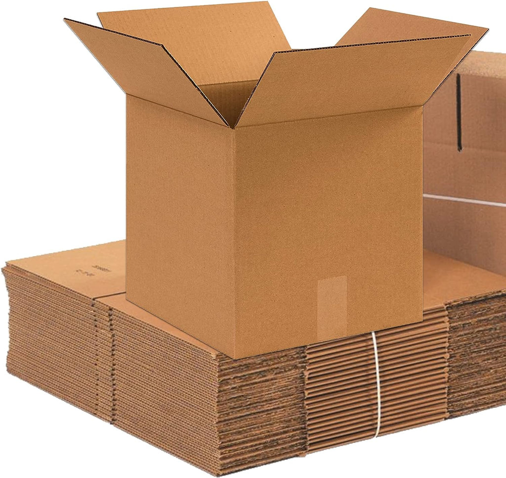 10 Pack Shipping Boxes 14"L x 14"W x 14"H Corrugated Cardboard Box for Packing Moving Storage