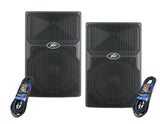 (2) PVXP12 DSP 12 inch Powered Speaker 830W 12