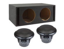 Load image into Gallery viewer, 2 ALPINE X-W10D4 10&quot; 900W RMS Subwoofers + Vented Sub Box Enclosure