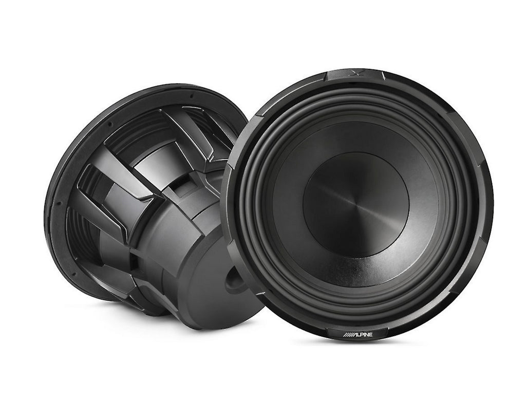 (2) ALPINE X-W10D4 10" 900w RMS Car Audio Subwoofers DVC Dual-4ohm X-Series Subs