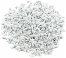 Load image into Gallery viewer, 1000 White Crimp Cap Connectors Nylon Closed Ends Snow Caps