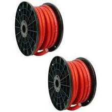 Load image into Gallery viewer, (2) Absolute USA 1/0 Gauge 50 FT Xtreme Twisted Power Ground Wire Cables Red
