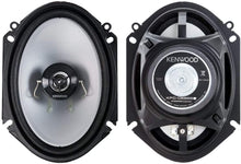 Load image into Gallery viewer, 1 Pair Kenwood Car KFCC6866S 6x8&quot; 500 Watt 2-Way Car Audio Coaxial Speakers Stereo