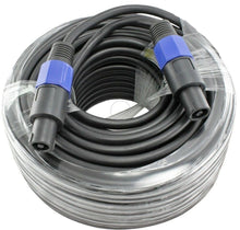 Load image into Gallery viewer, 100 Foot Speakon to Speakon Male PA/DJ Speaker Cable - 2 Conductor