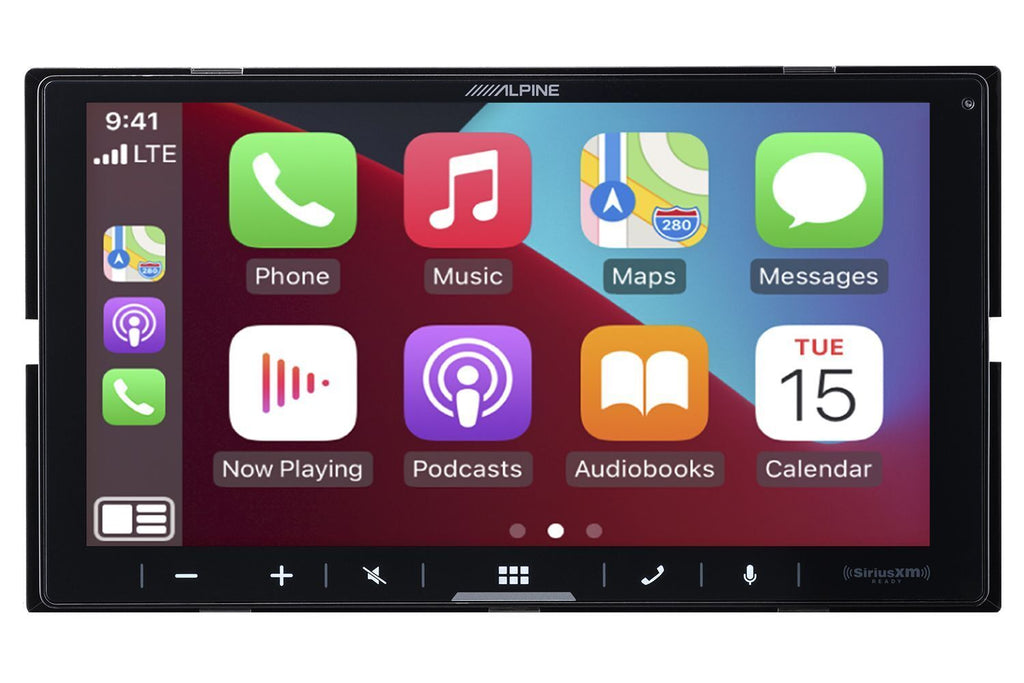 Alpine iLX-W670 7" Apple CarPlay Android Auto 2-DIN Car Stereo + SiriusXM Tuner