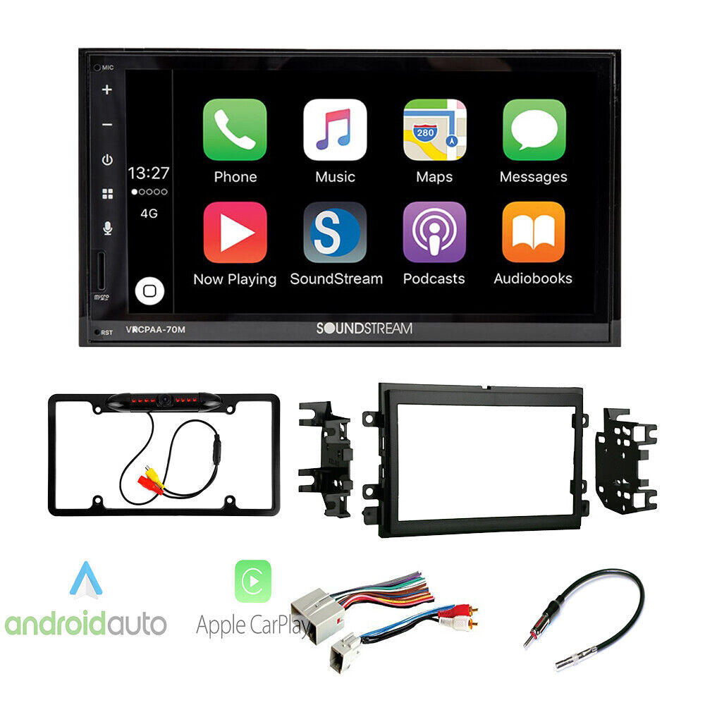 VRCPAA-70M 7" Double DIN Bluetooth CarPlay Android Dash Kit for 2005-2009 Ford Mustang