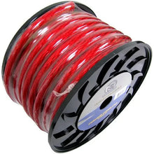 Charger l&#39;image dans la galerie, (2) BULLZ AUDIO 1/0 Gauge 50 FT Xtreme Twisted Power Ground Wire Cables | Red